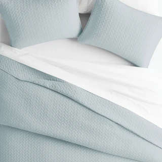 Thumbnail 12: Home Collections Home Collections Premium Soft Herring Quilted Coverlet Set 