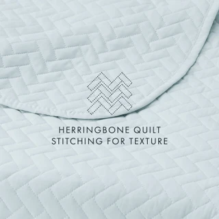 Thumbnail 36: Home Collections Home Collections Premium Soft Herring Quilted Coverlet Set 