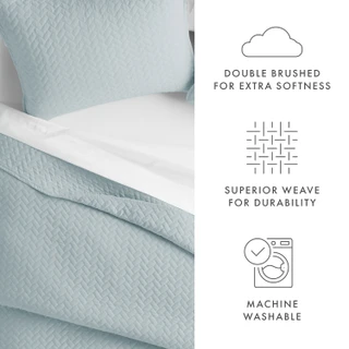 Thumbnail 32: Home Collections Home Collections Premium Soft Herring Quilted Coverlet Set 