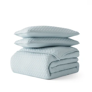 Thumbnail 20: Home Collections Home Collections Premium Soft Herring Quilted Coverlet Set 