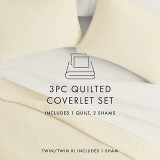 Thumbnail 36: Home Collections Home Collections Premium Soft Herring Quilted Coverlet Set 