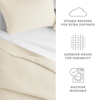 Thumbnail 8: Home Collections Home Collections Premium Soft Herring Quilted Coverlet Set 