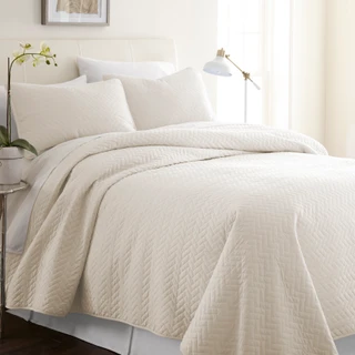 Thumbnail 1: Home Collections Home Collections Premium Soft Herring Quilted Coverlet Set 
