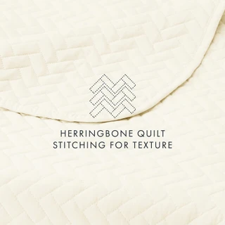 Thumbnail 9: Home Collections Home Collections Premium Soft Herring Quilted Coverlet Set 