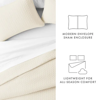 Thumbnail 7: Home Collections Home Collections Premium Soft Herring Quilted Coverlet Set 
