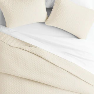 Thumbnail 3: Home Collections Home Collections Premium Soft Herring Quilted Coverlet Set 