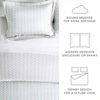 Thumbnail 28: Home Collections Home Collections Premium Soft Lights In Blue Duvet Cover Set 