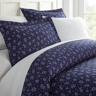 Thumbnail 4: Home Collections Home Collections Premium Midnight Blossoms Duvet Cover Set 