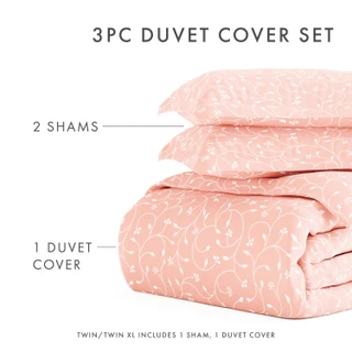 Thumbnail 32: Home Collections Home Collections Premium Soft Pink Buds Duvet Cover Set 