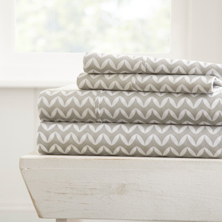 Thumbnail 6: Home Collections Home Collections Premium Ultra Soft Puffed Chevron Sheet Set 