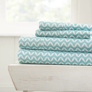 Thumbnail 6: Home Collections Home Collections Premium Ultra Soft Puffed Chevron Sheet Set 