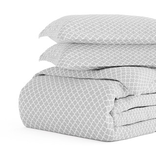 Thumbnail 19: Home Collections Home Collections Premium Soft Quadrafoil Duvet Cover Set 