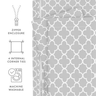 Thumbnail 31: Home Collections Home Collections Premium Soft Quadrafoil Duvet Cover Set 