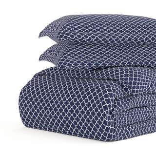 Thumbnail 20: Home Collections Home Collections Premium Soft Quadrafoil Duvet Cover Set 