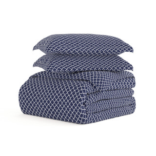 Thumbnail 16: Home Collections Home Collections Premium Soft Quadrafoil Duvet Cover Set 