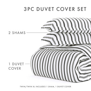 Thumbnail 36: Home Collections Home Collections Premium Soft Vertical Dream Duvet Cover Set 