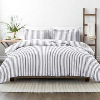 Thumbnail 8: Home Collections Home Collections Premium Soft Vertical Dream Duvet Cover Set 