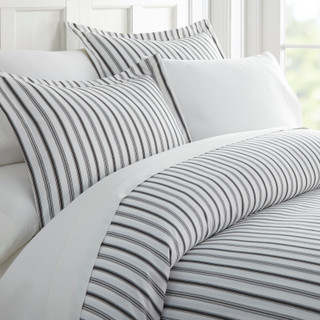 Thumbnail 4: Home Collections Home Collections Premium Soft Vertical Dream Duvet Cover Set 