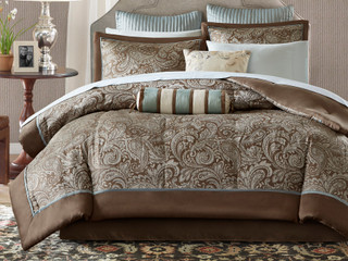 Thumbnail 10: Madison Park Madison Park Aubrey Brown 12-pc. Comforter Set 