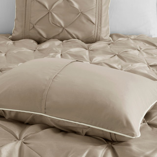 Thumbnail 32: Madison Park Madison Park Laurel Taupe 7-pc. Comforter Set 