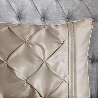 Thumbnail 16: Madison Park Madison Park Laurel Taupe 7-pc. Comforter Set 