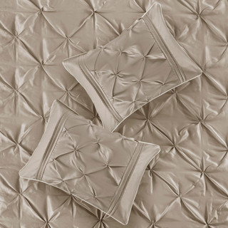 Thumbnail 28: Madison Park Madison Park Laurel Taupe 7-pc. Comforter Set 