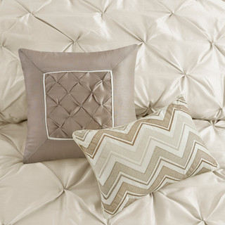 Thumbnail 25: Madison Park Madison Park Laurel Ivory 7-pc. Comforter Set 