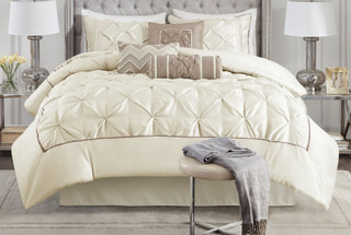 Thumbnail 10: Madison Park Madison Park Laurel Ivory 7-pc. Comforter Set 
