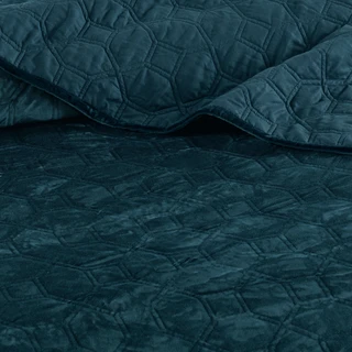 Thumbnail 9: Madison Park Madison Park Harper Teal 3-pc. Coverlet Set 