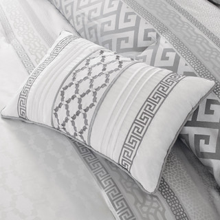 Thumbnail 16: Madison Park Madison Park Bennett Grey 7-pc. Comforter Set 