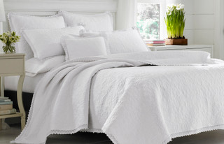 Thumbnail 4: Laura Ashley Laura Ashley Heirloom Crochet Quilt Set 