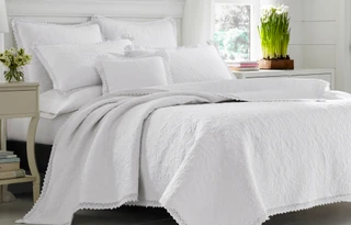 Thumbnail 8: Laura Ashley Laura Ashley Heirloom Crochet Quilt Set 