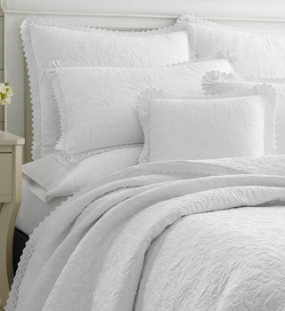 Thumbnail 20: Laura Ashley Laura Ashley Heirloom Crochet Quilt Set 