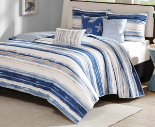 Thumbnail 3: Madison Park Madison Park Marina 6-pc. Coverlet Set 