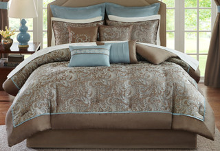 Thumbnail 8: Madison Park Madison Park Brystol 24-pc. Room In A Bag Comforter Set 