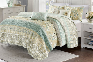 Thumbnail 3: Madison Park Madison Park Willa 6-pc. Coverlet Set 