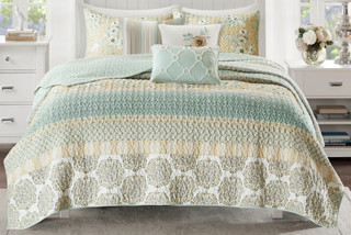 Thumbnail 6: Madison Park Madison Park Willa 6-pc. Coverlet Set 