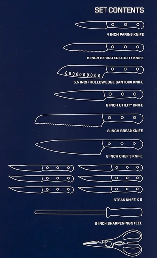 Thumbnail 6: Henckels J.A. Henckels 15-pc. Solution Fine Edge Knife Block Set 
