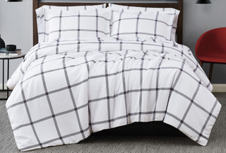 Thumbnail 2: Truly Soft Truly Soft Windowpane Printed Comforter Set 