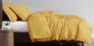 Thumbnail 9: Brooklyn Loom Brooklyn Loom Solid Cotton Percale Duvet Cover Set 