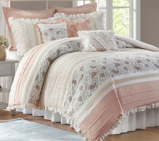 Thumbnail 4: Madison Park Madison Park Dawn 9 pc Comforter Set 