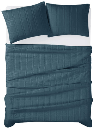 Thumbnail 12: CANNON Cannon Square Quilt Set 