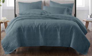 Thumbnail 4: CANNON Cannon Square Quilt Set 