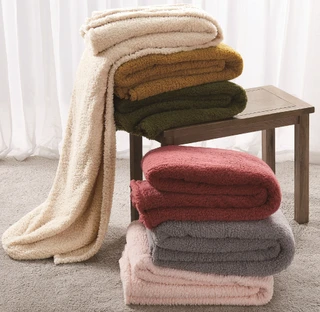 Thumbnail 4: Brooklyn Loom Brooklyn Loom Marshmallow Sherpa Throw Blanket 