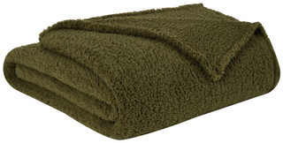 Thumbnail 2: Brooklyn Loom Brooklyn Loom Marshmallow Sherpa Throw Blanket 