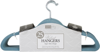 Thumbnail 2: SIMPLIFY Simplify 25-pk. Velvet Hangers 