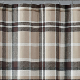 Thumbnail 8: Truly Soft Truly Soft Paulette Plaid Shower Curtain 