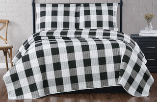 Thumbnail 2: Truly Soft Truly Soft Everyday Buffalo Plaid King XL Quilt Set 