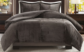 Thumbnail 6: Madison Park Madison Park Jackson Plush Down Alternative Comforter Set 