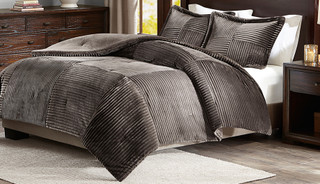 Thumbnail 3: Madison Park Madison Park Jackson Plush Down Alternative Comforter Set 